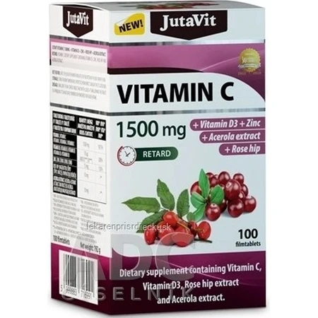 JutaVit Vitamine C 1500 mg 1×100 tbl, voedingssupplement