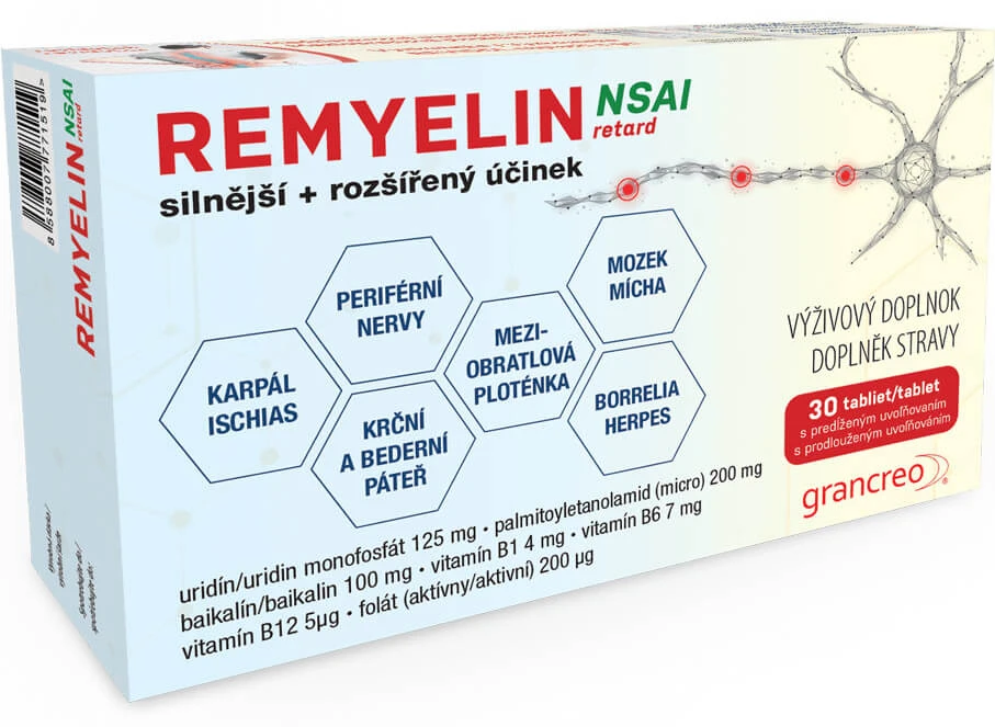 REMYELIN NSAI retard 1×30 tbl, tablets for people with neuropathic disorders