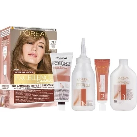 L'Oréal Paris Excellence Universal Nudes Excellence Universal Nudes 7U coloration permanente 1×1 pc, coloration cheveux