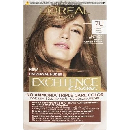 L'Oréal Paris Excellence Universal Nudes Excellence Universal Nudes 7U coloration permanente 1×1 pc, coloration cheveux