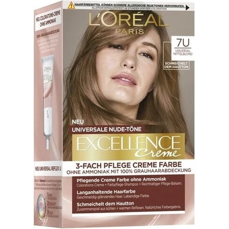 L'Oréal Paris Excellence Universal Nudes Excellence Universal Nudes 7U coloration permanente 1×1 pc, coloration cheveux