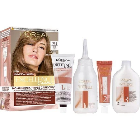 L'Oréal Paris Excellence Universal Nudes Excellence Universal Nudes 7U coloration permanente 1×1 pc, coloration cheveux