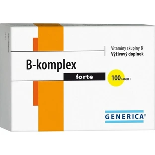 GENERICA B-complex forte 1×100 tbl, complemento alimenticio