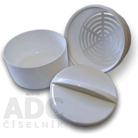 Dental jar OBZOR 1×1 pc, white-blue