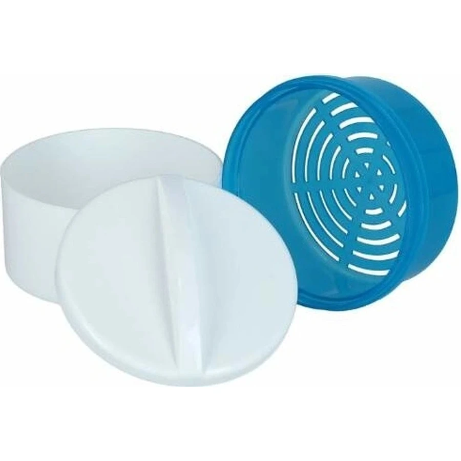 Dental jar OBZOR 1×1 pc, white-blue