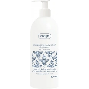 Ziaja - crème hydratante pour le corps aux protéines de soie 1×400 ml, lotion pour le corps