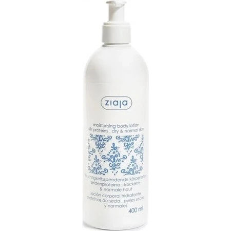 Ziaja - crème hydratante pour le corps aux protéines de soie 1×400 ml, lotion pour le corps