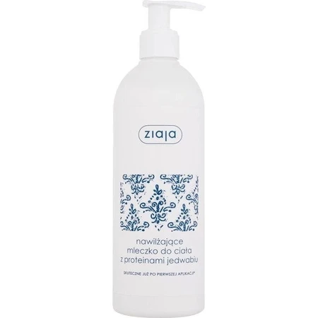 Ziaja - crème hydratante pour le corps aux protéines de soie 1×400 ml, lotion pour le corps