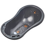 MALTEX Konik Minimal Konik bath tub with stopper 84 cm - gray steel 1×1 pc, bath tub