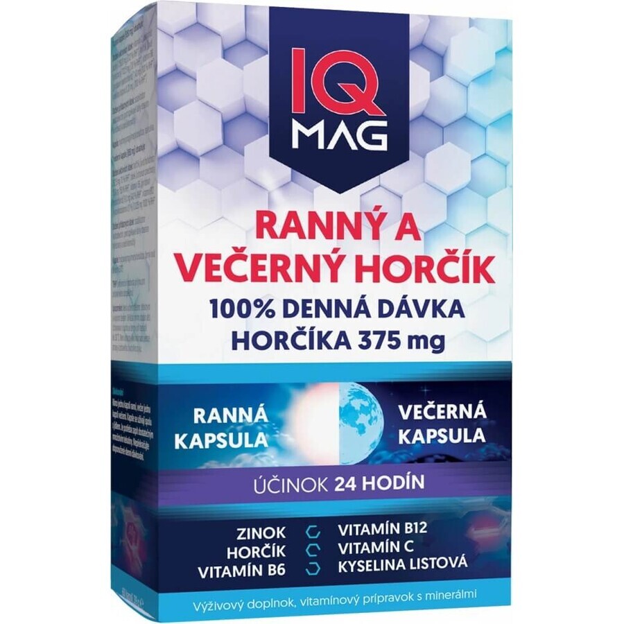 IQ MAG magnesium in the morning and evening 1×60 cps, food supplement