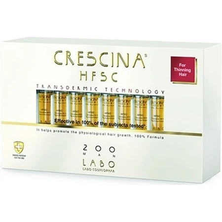 Labo Cosprophar Cuidado completo para la restauración del crecimiento y prevención de la caída del cabello (grado 200) - hombres 20×3,5 ml, cuidado para la restauración del crecimiento del cabello