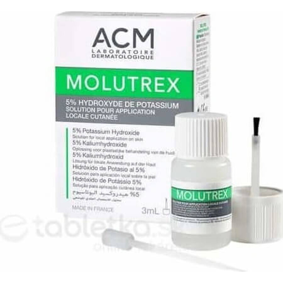ACM MOLUTREX 1×3 ml, solution cutanée