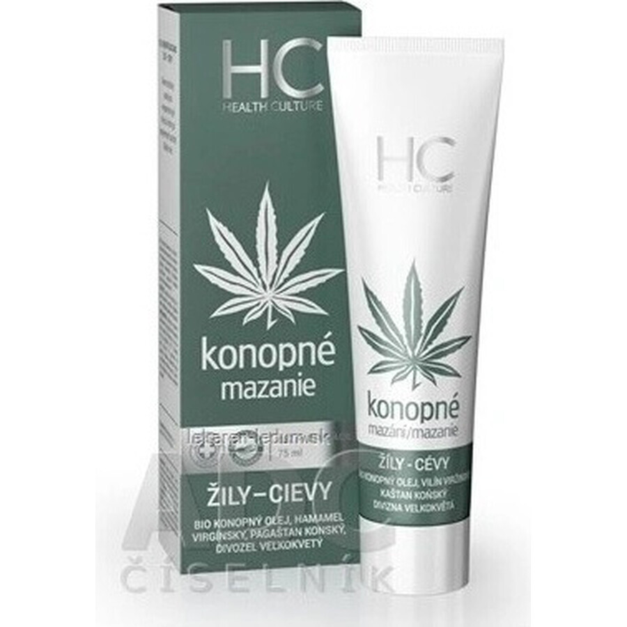 Health Culture Cannabis Lubrication Cannabis Veines et plaies 1×75 ml, gel