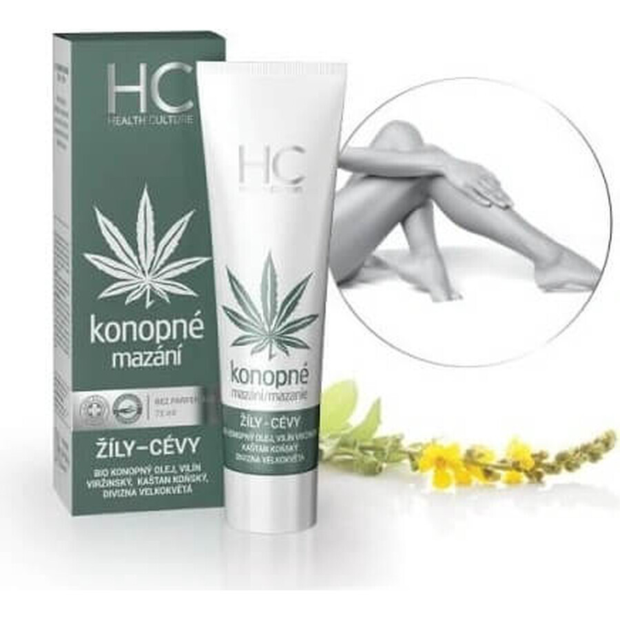Health Culture Cannabis Lubrication Cannabis Veines et plaies 1×75 ml, gel