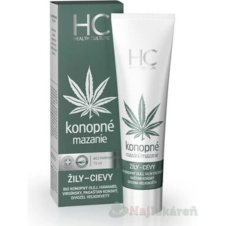 Health Culture Cannabis Lubrication Cannabis Veines et plaies 1×75 ml, gel