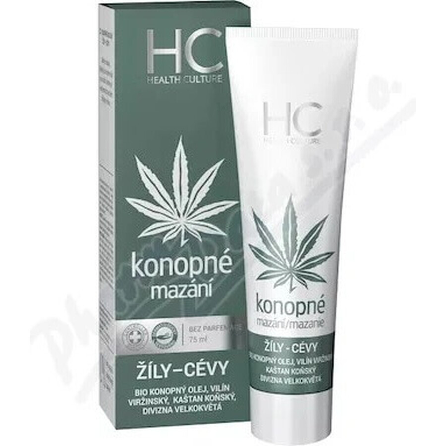 Health Culture Cannabis Lubrication Cannabis Veines et plaies 1×75 ml, gel