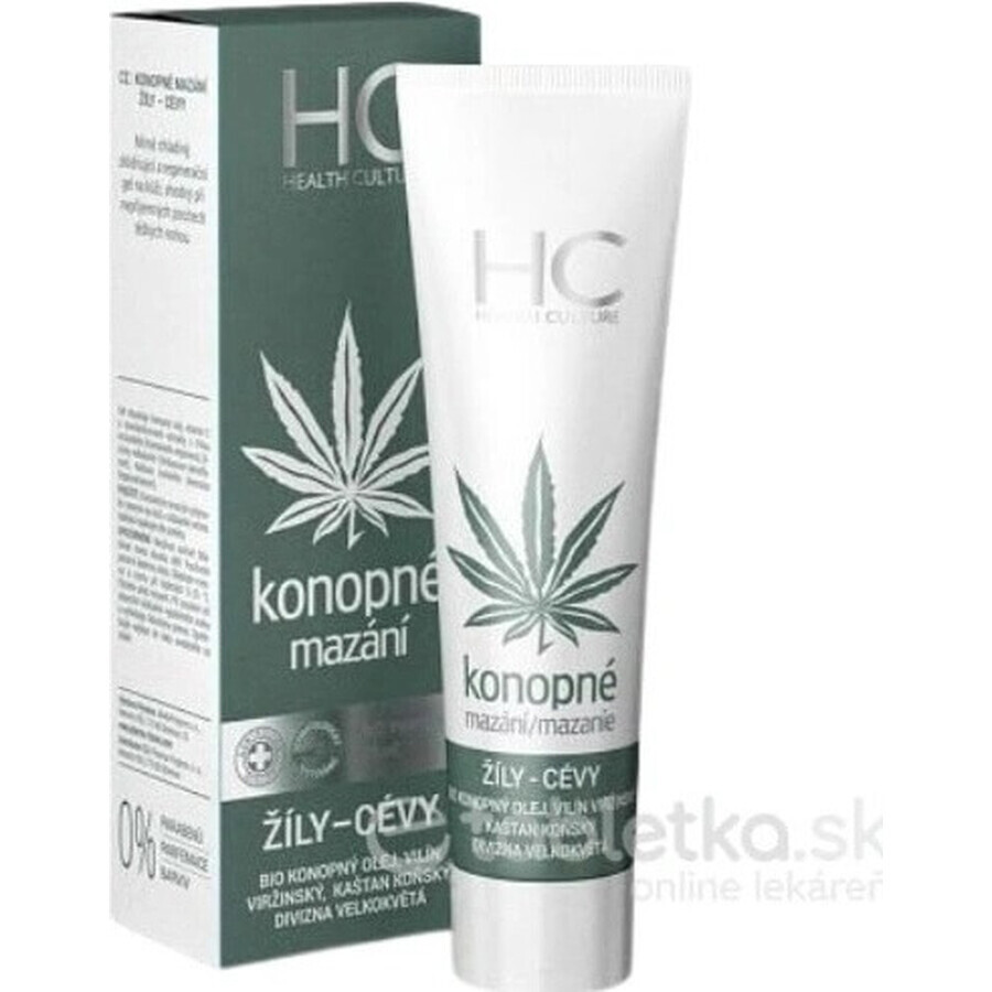Health Culture Cannabis Lubrication Cannabis Veines et plaies 1×75 ml, gel