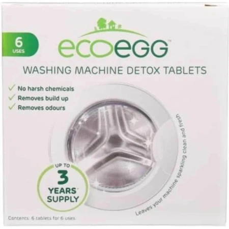 Ecoegg Waschmaschine Reinigungstabletten 1×6 Stück, Waschmaschine Tabletten