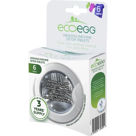 Ecoegg Waschmaschine Reinigungstabletten 1×6 Stück, Waschmaschine Tabletten