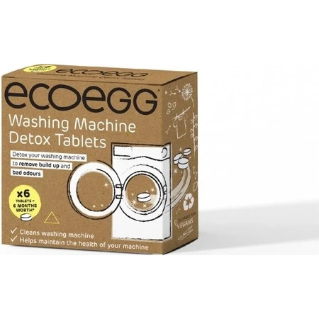 Ecoegg Waschmaschine Reinigungstabletten 1×6 Stück, Waschmaschine Tabletten