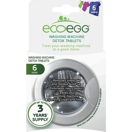 Ecoegg Waschmaschine Reinigungstabletten 1×6 Stück, Waschmaschine Tabletten