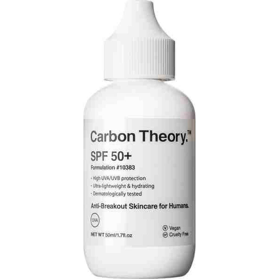 Carbon Theory SPF 50+ sunscreen 50 ml, sun protection