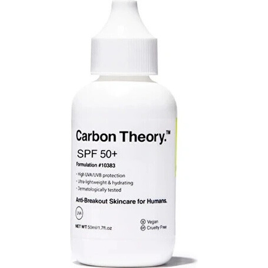 Carbon Theory SPF 50+ sunscreen 50 ml, sun protection