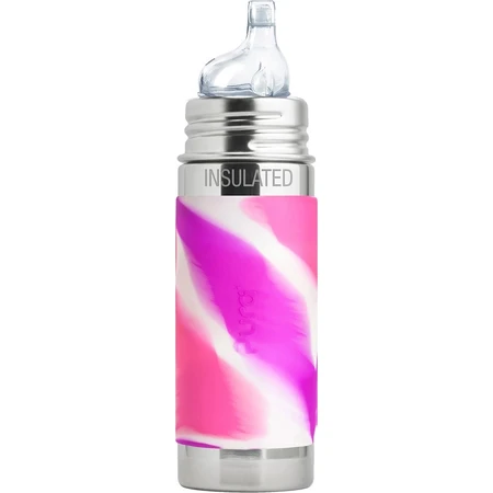 Bouteille en acier inoxydable pur avec bec 325ml 1×1 pc, bouteille en acier inoxydable 325 ml