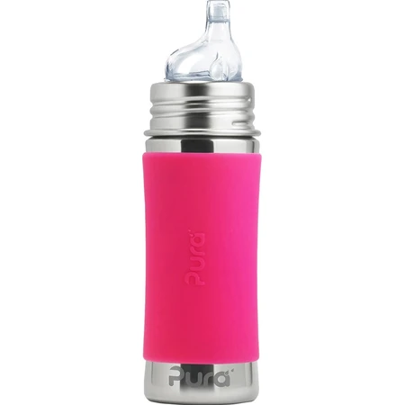 Bouteille en acier inoxydable pur avec bec 325ml 1×1 pc, bouteille en acier inoxydable 325 ml