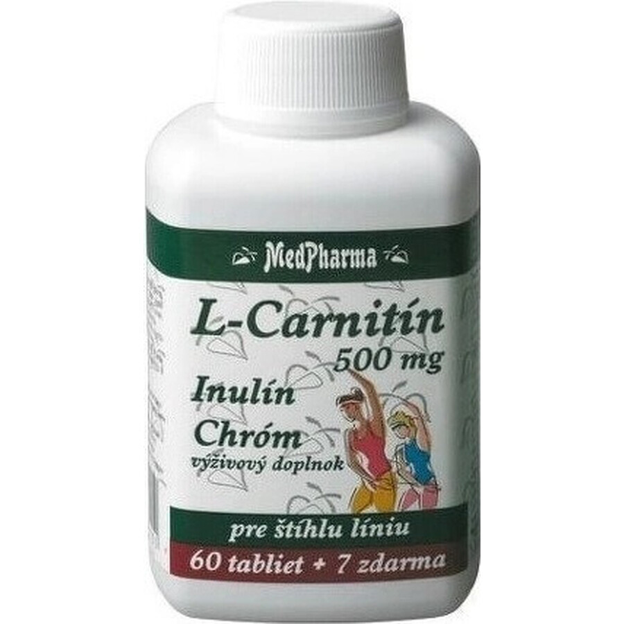 MedPharma L-CARNITINA 500 MG + INULINA + CROMO 1×67 tbl, L-CARNITINA + INULINA + CROMO