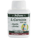 MedPharma L-CARNITINA 500 MG + INULINA + CROMO 1×67 tbl, L-CARNITINA + INULINA + CROMO