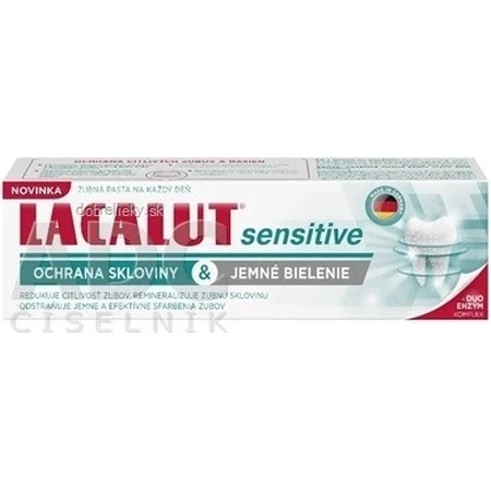 LACALUT sensitive enamel protection& gentle whitening 1×75 ml, toothpaste