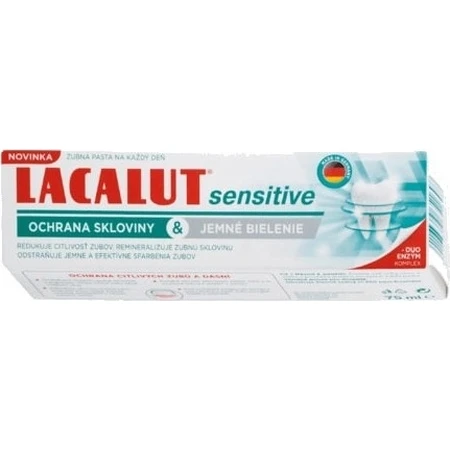 LACALUT sensitive enamel protection& gentle whitening 1×75 ml, toothpaste