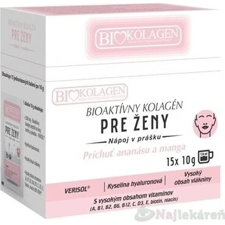 ASP BIOKOLAGEN Bioactief Collageen voor Vrouwen 15×10 g, drank in poedervorm, sachet (150 g)