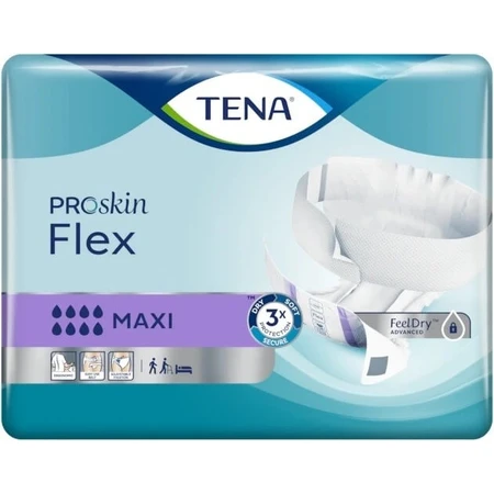 TENA Flex Maxi L 1×22 Stück, Inkontinenzslips mit Schnellverschlussbund