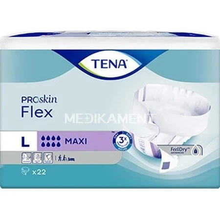 TENA Flex Maxi L 1×22 Stück, Inkontinenzslips mit Schnellverschlussbund