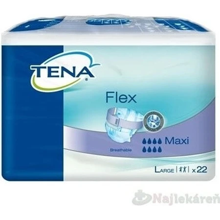 TENA Flex Maxi L 1×22 Stück, Inkontinenzslips mit Schnellverschlussbund