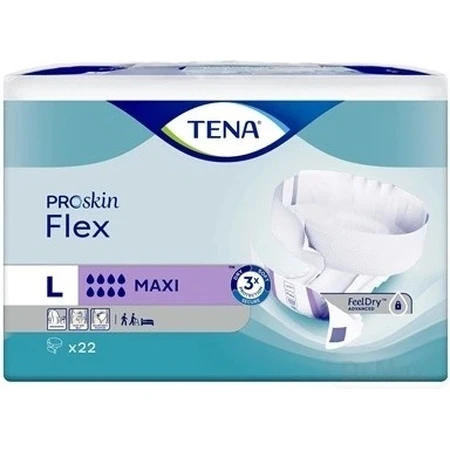 TENA Flex Maxi L 1×22 Stück, Inkontinenzslips mit Schnellverschlussbund