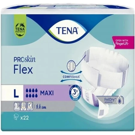 TENA Flex Maxi L 1×22 Stück, Inkontinenzslips mit Schnellverschlussbund
