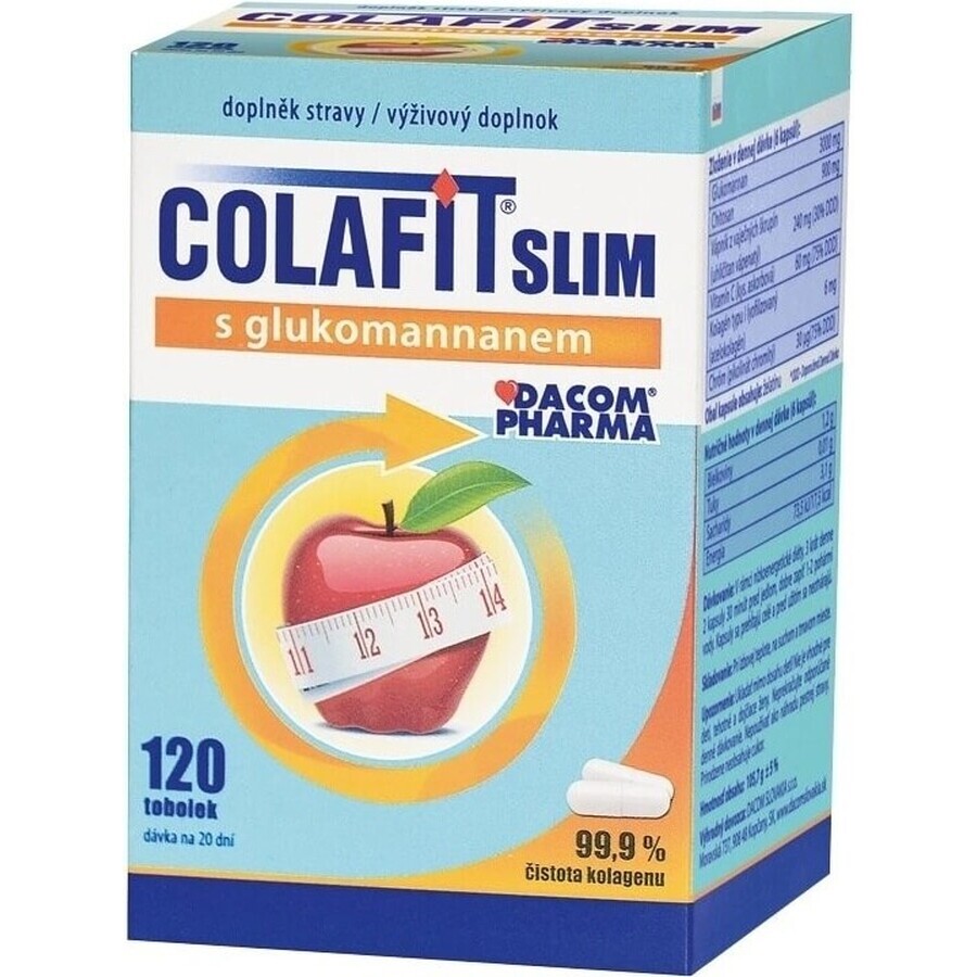 SLIM COLAFIT mit Glucomannan 1×120 cps, Nahrungsergänzungsmittel