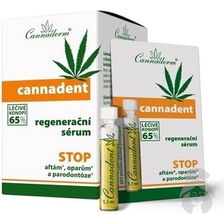 Cannaderm CANNADENT Regenerations-Serum 10×1,5 ml für Fieberbläschen und Lippenbläschen