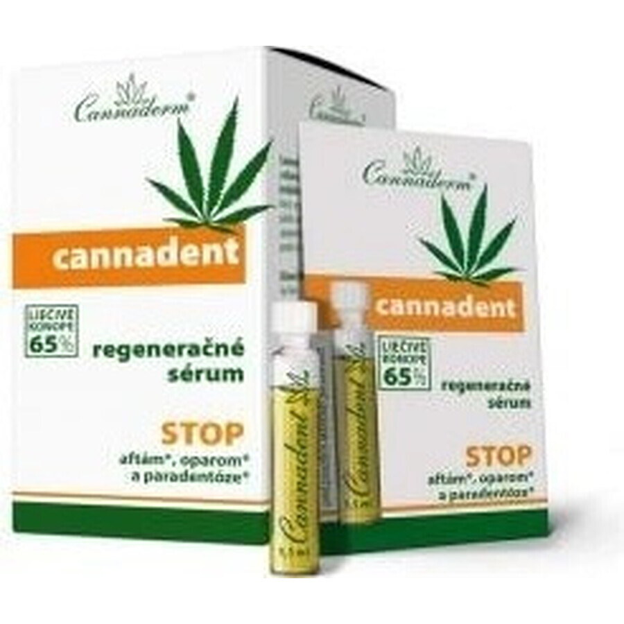 Cannaderm CANNADENT Regenerations-Serum 10×1,5 ml für Fieberbläschen und Lippenbläschen