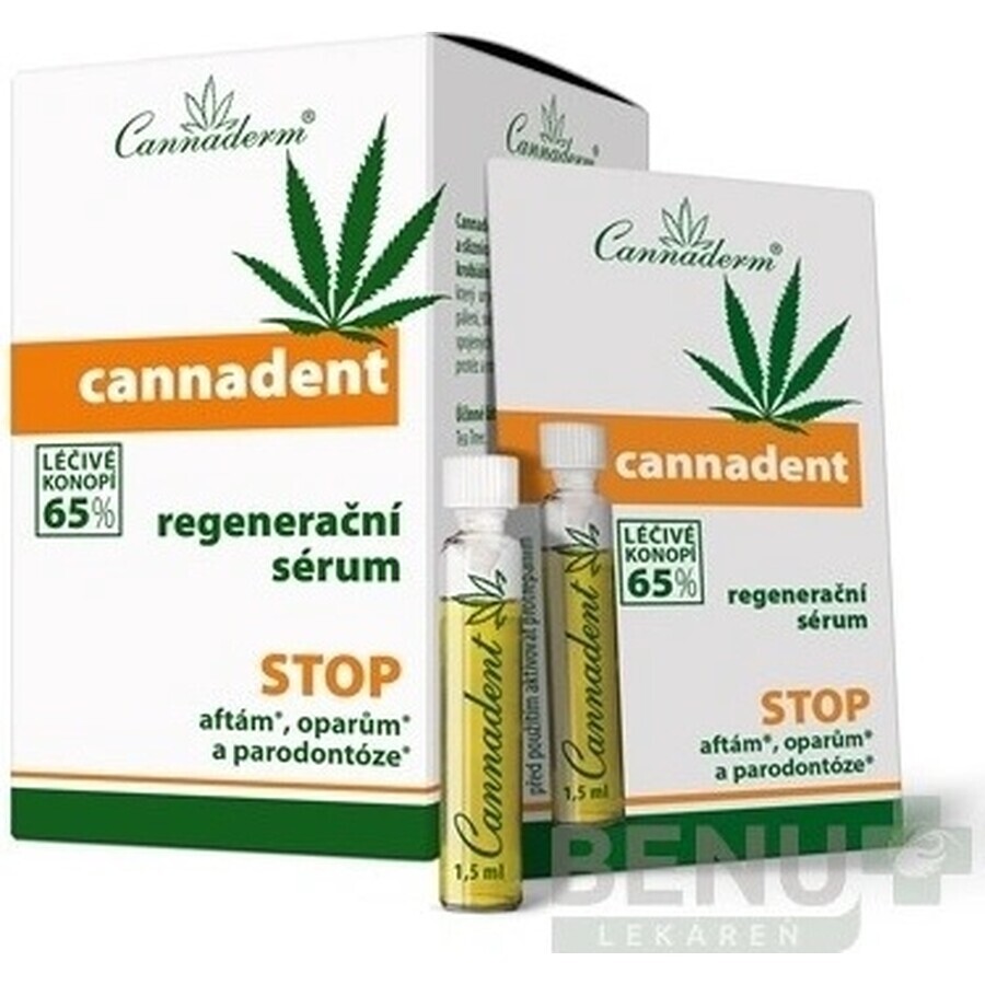 Cannaderm CANNADENT Regenerations-Serum 10×1,5 ml für Fieberbläschen und Lippenbläschen