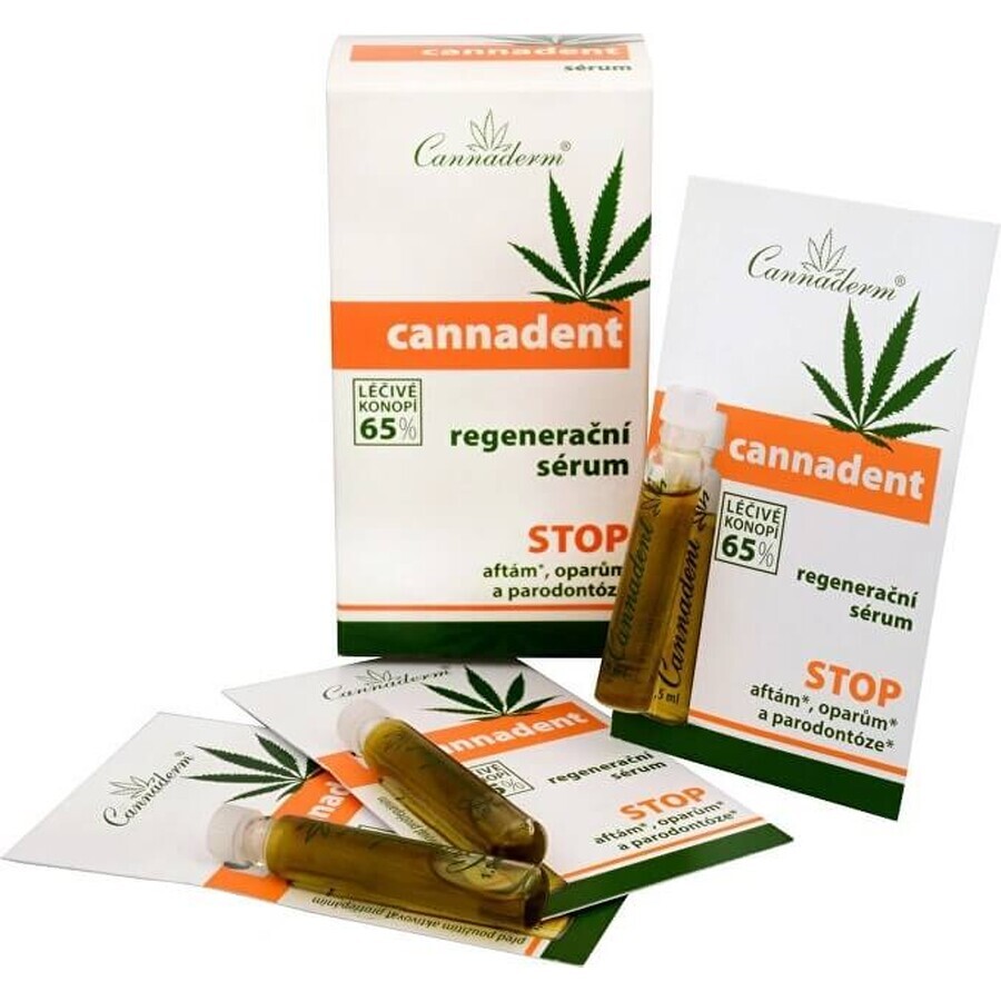 Cannaderm CANNADENT Regenerations-Serum 10×1,5 ml für Fieberbläschen und Lippenbläschen