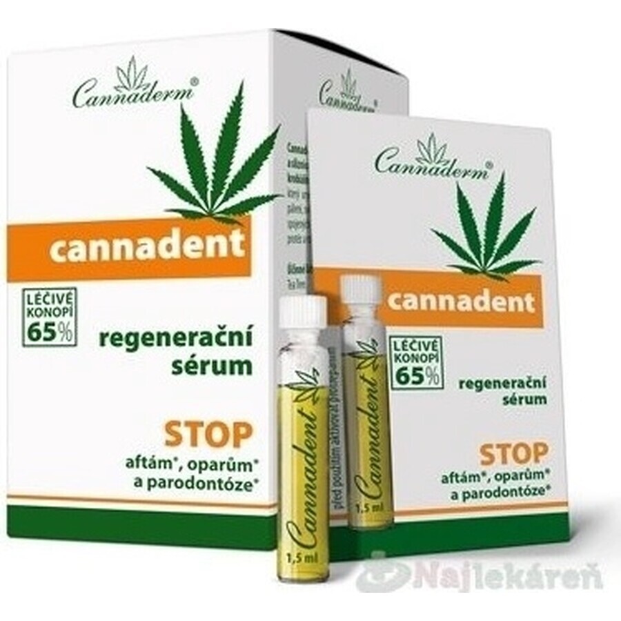 Cannaderm CANNADENT Regenerations-Serum 10×1,5 ml für Fieberbläschen und Lippenbläschen