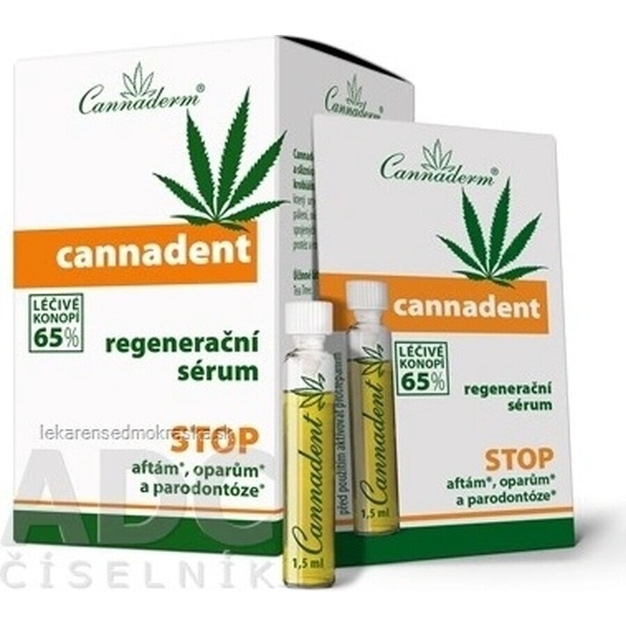 Cannaderm CANNADENT Regenerations-Serum 10×1,5 ml für Fieberbläschen und Lippenbläschen