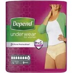 DEPEND SUPER L for women 1×9 pcs, elastic briefs, hip circumference 95-130 cm DEPEND SUPER L for women 1×9 pcs, elastic briefs, hip circumference 95-130 cm
