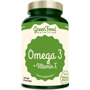 GreenFood Nutrition Omega 3 + Vit E 120cps 1x12020 cps