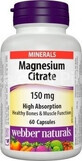 WEBBER NATURALS Magnesio 150 mg 1&#215;60 tbl, integratore alimentare