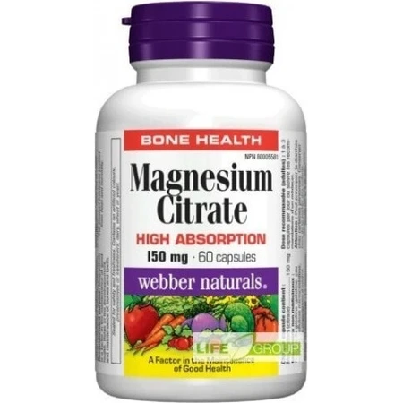 WEBBER NATURALS Magnesium 150 mg 1×60 tbl, Nahrungsergänzungsmittel